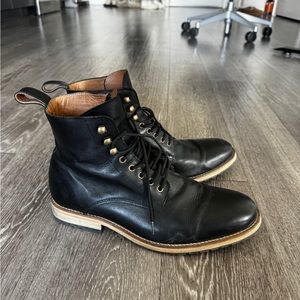 Frank and Oak men’s genuine black leather boot